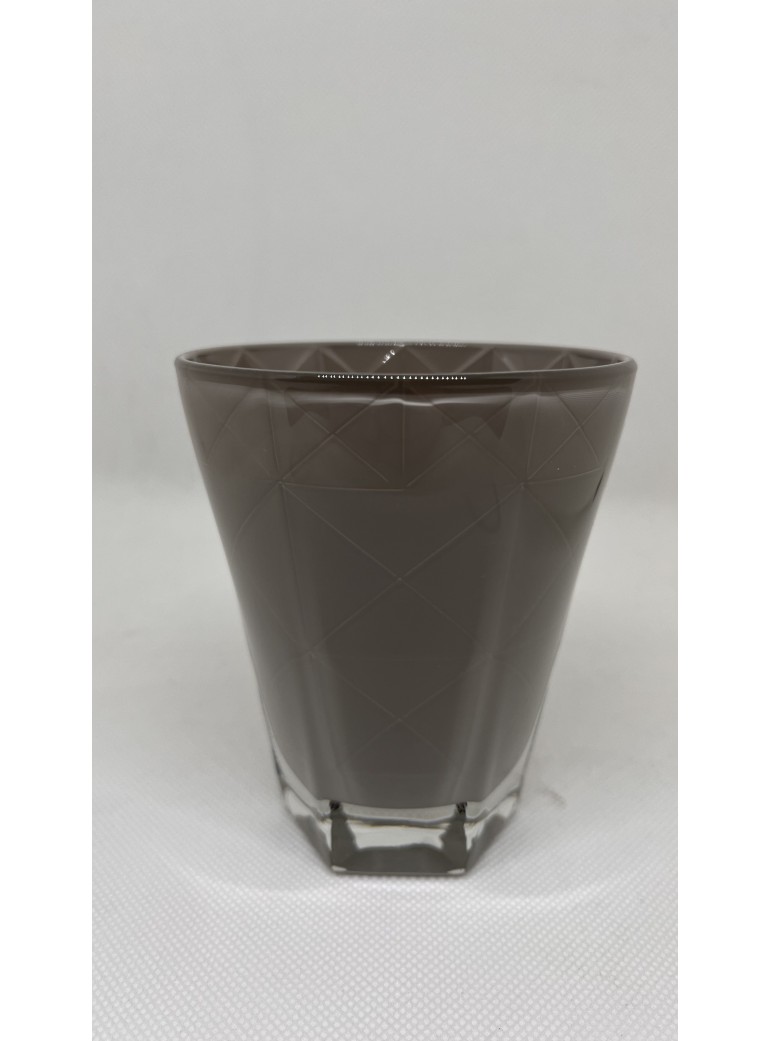 Set Bicchiere Acqua in vetro cristallizato Prisma Sabbia 6 pezzi